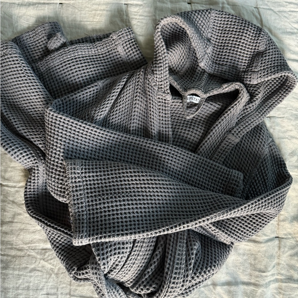 Waffle robe (gray) by Upstate s/m
